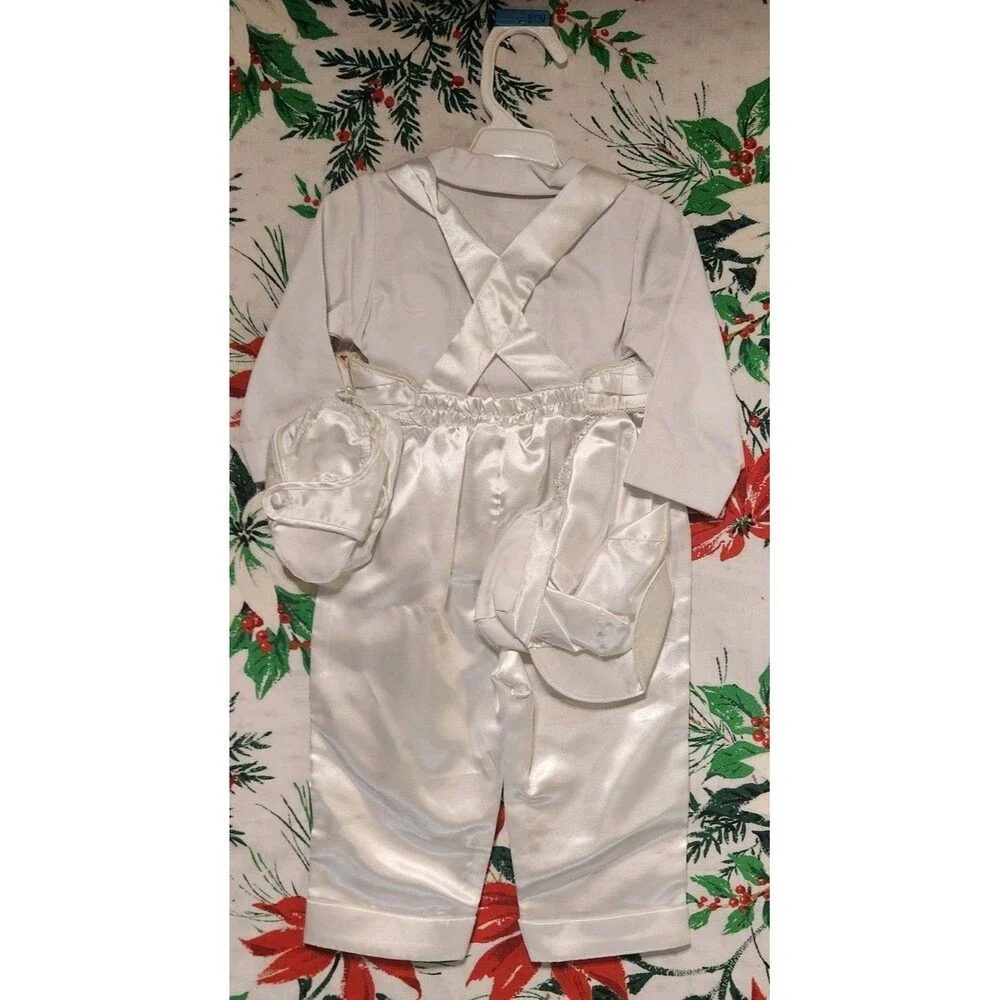 Mervyn's 6-12 Baby Grand Christening Baptism Outfit Long Pants size 6-12 months